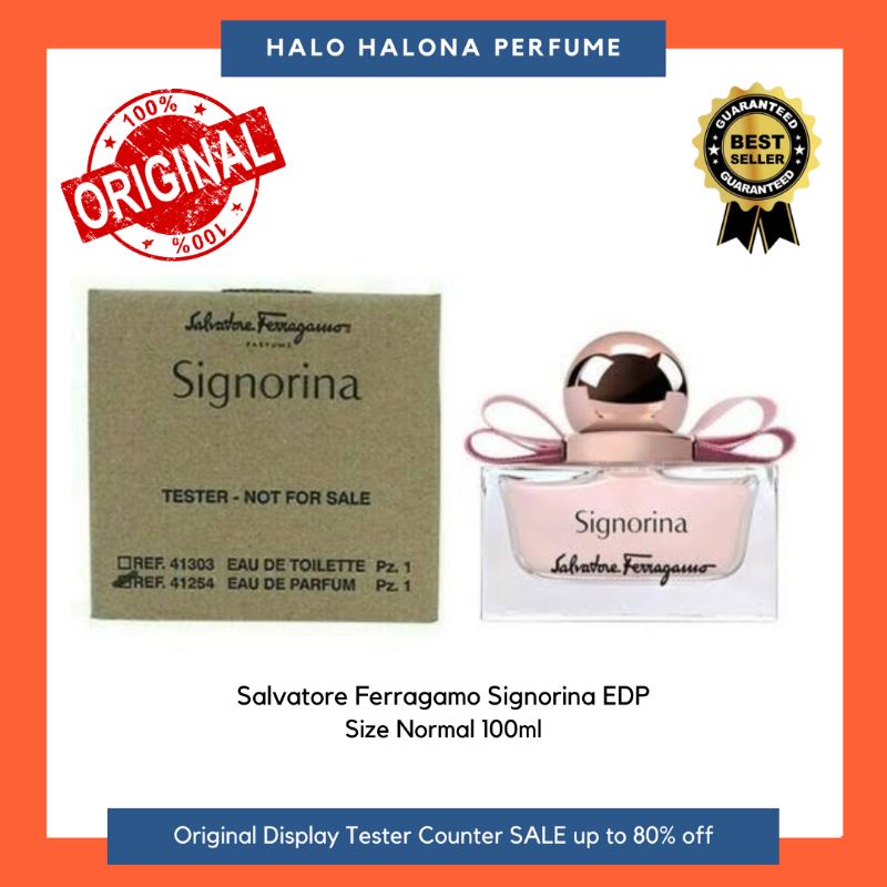 Salvatore Ferragamo Signorina EDP Box Tester Parfum Original Authentic Tester Display Counter