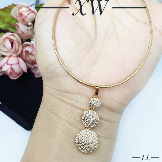 Kalung Xuping choker Gold/silver K02005