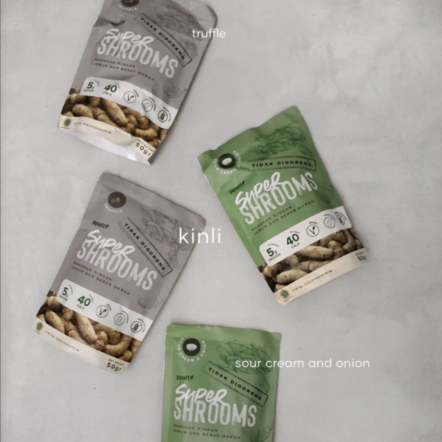 super shrooms ppuff truffle sour cream onion vegan snack gluten free