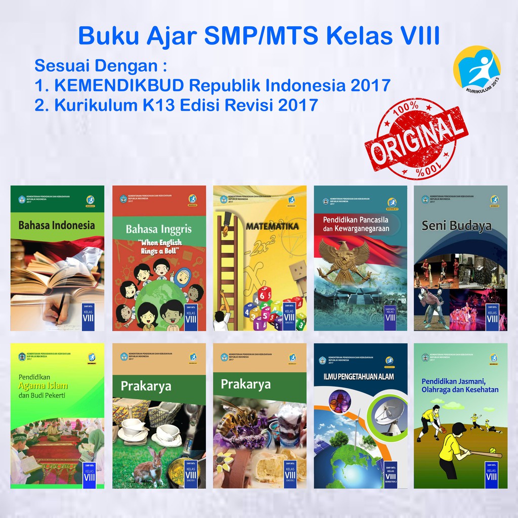 Buku Pelajaran SMP/Mts Kelas 8 - Kurikulum 2013 (Revisi 2018)-0