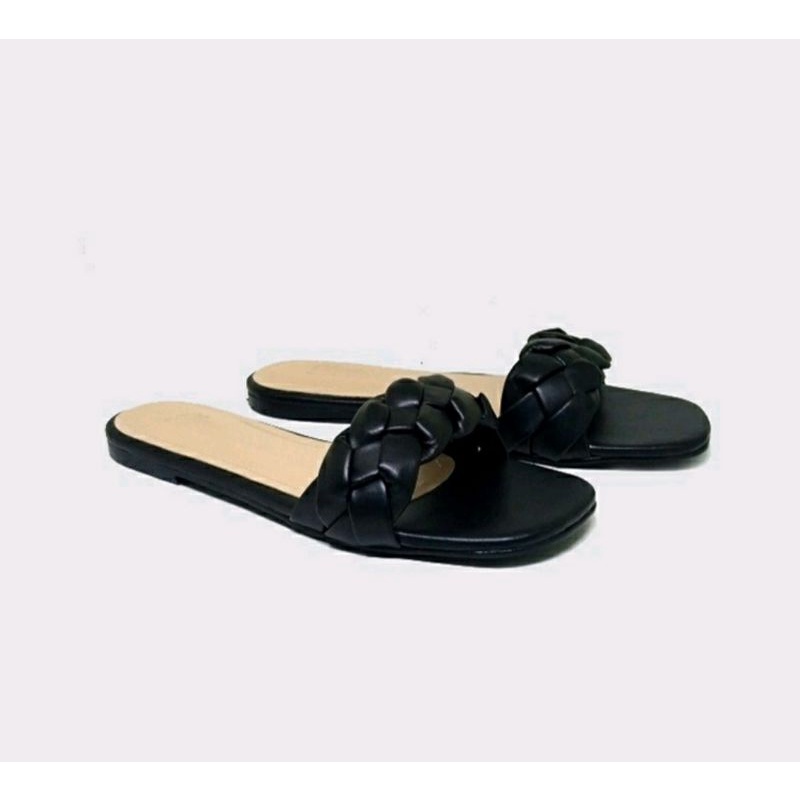 Big Size Woman A-129 Sendal Ukuran Besar Wanita 41-45 Jepit Jumbo Kulit Krem Cantik Gold, 44