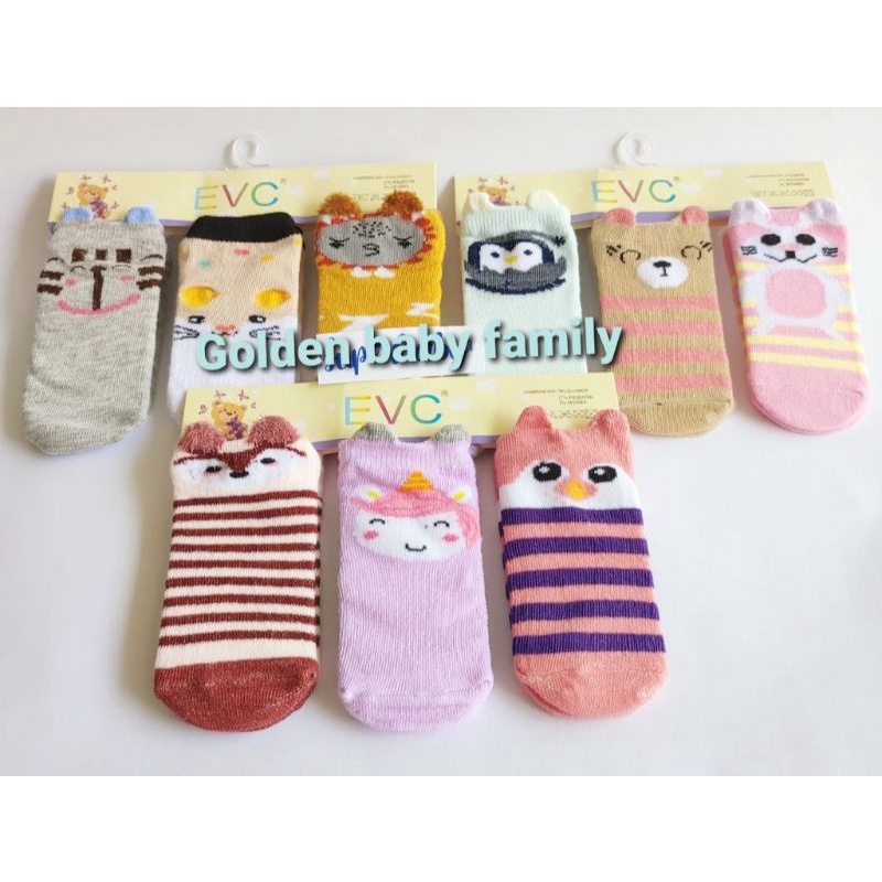 kaos Kaki Bayi EVC / ALYAJOY 3D Karakter  (3-12 bln)