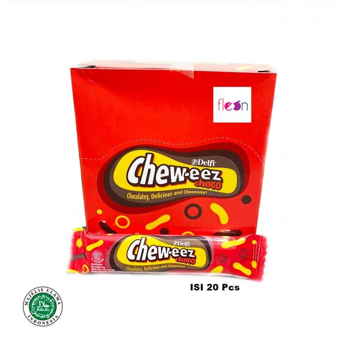 

COKELAT- DELFI COKELAT CHEW-EEZ / CHEWEEZ CHOCO COKELAT PERMEN (ISI 20 PCS) -COKELAT.