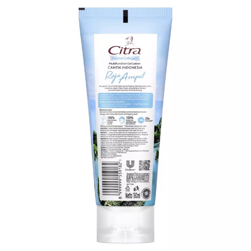 Citra Marine Collagen Multifunction Gel Lotion [180 mL]