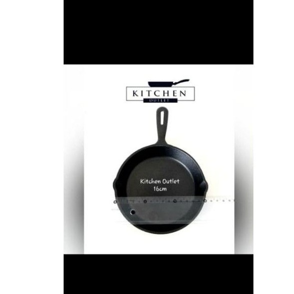 Cast Iron Fry Pan Mini Round Cast Iron Skillet Egg Pan 16Cm