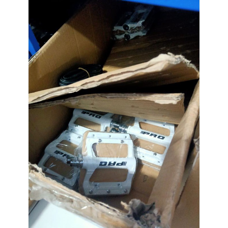 Pedal Sepeda PRO CSL-916 Bearing Alloy *Putih* MTB/Fixie/Sepeda Lipat