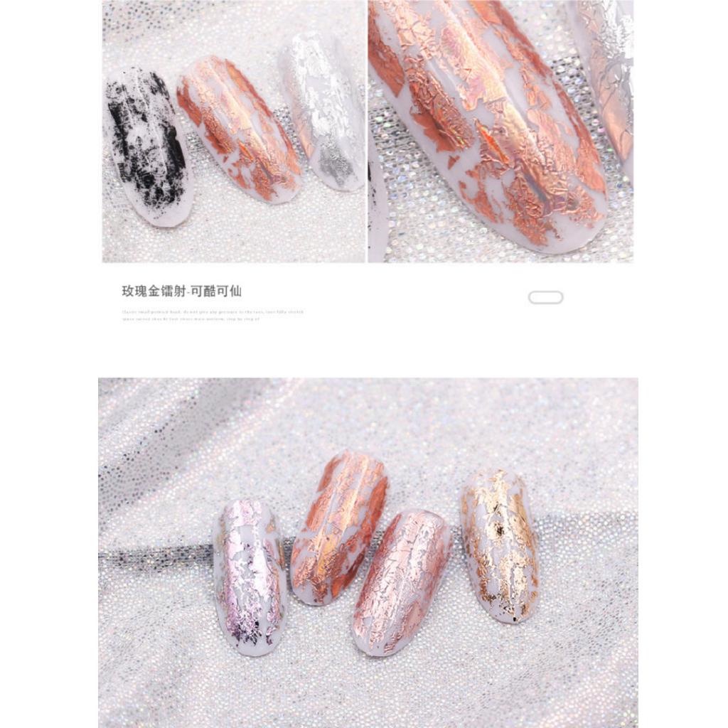 Stiker Transfer Holographic Foil Warna Rose Gold untuk Stiker Transfer Holographic Foil Warna Rose Gold untuk