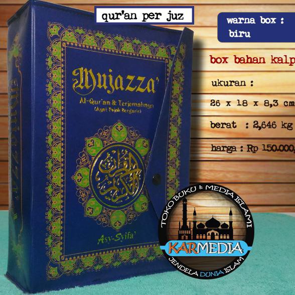 Ukuran Besar Al-Quran Perjuz Alquran Mujazza Per Juz Terjemah
