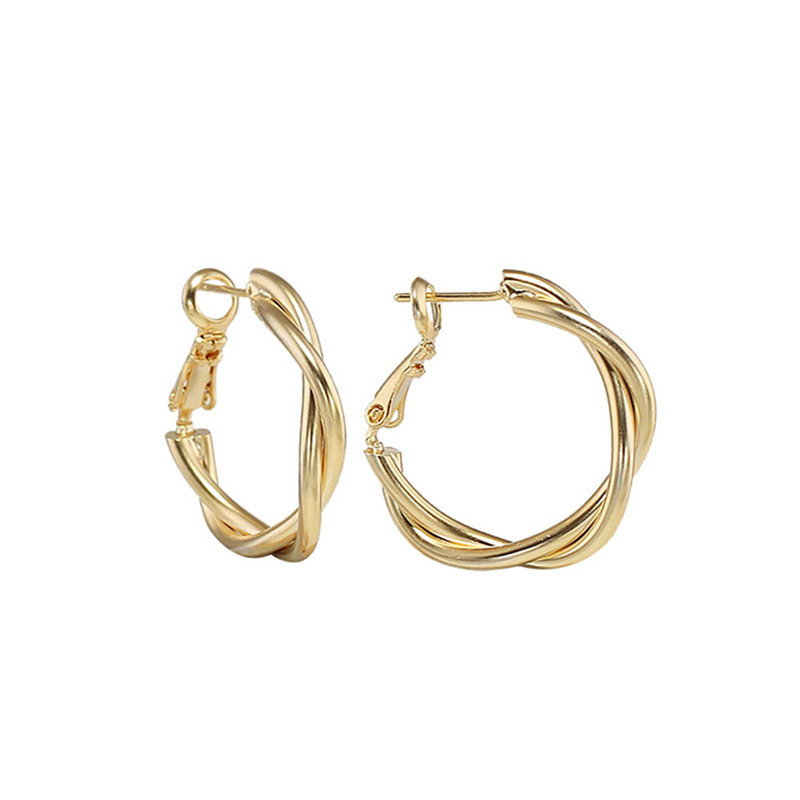 Anting Stud Bentuk Bulat Geometris Warna Permen Gaya Retro Korea Untuk Wanita