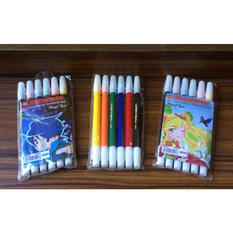 

spidol snowman 6 warna- spidol snowman 6warnawarni