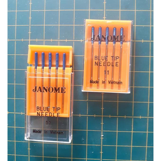 SEDIA Jarum Jahit Kaos JANOME (BLUE TIP) Mesin Jahit Portable