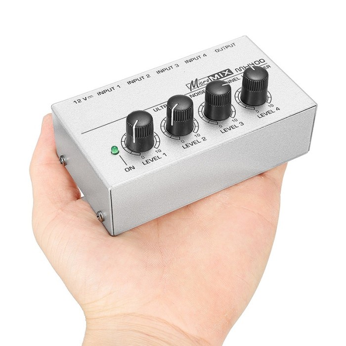 AUDIO Professional Ultra-compact Karaoke Mixer Amplifier 4 Channel - M