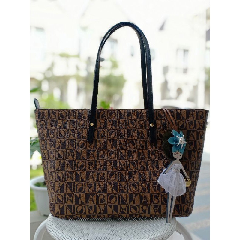 bonia ori bag tote monogram