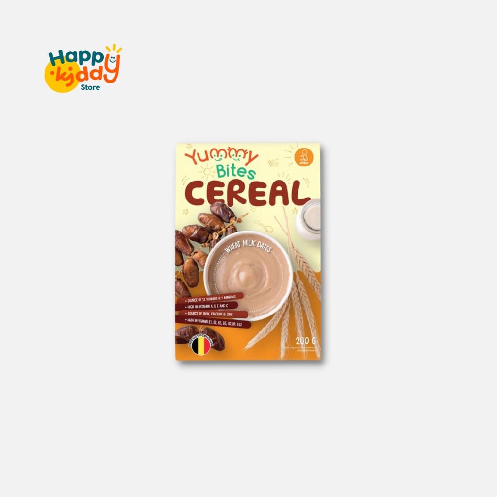 Yummy Bites Cereal Wheat Milk Dates 200gr