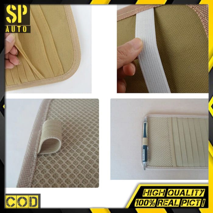 Sun Visor Car Organizer mobil Tempat CD Pulpen Kartu Parkir E-toll Emoney SH119