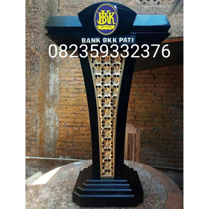 podium Mimbar podium pidato kayu jati