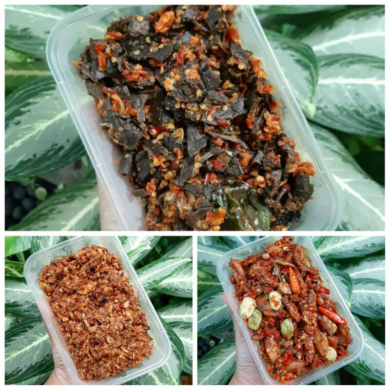 

Paket II/Cakalang Rabe Rica/Paru Goreng Rica/Baby Cumi Rica