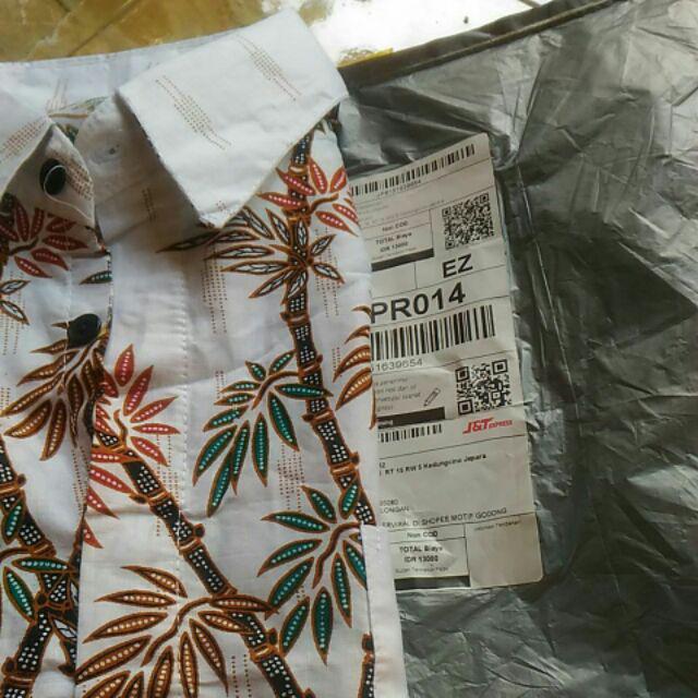 Batik Pria Terviral Di Shopee Motif Godong Pring Putih Hijau Murah Keren M L Xl Batik Pekalongan