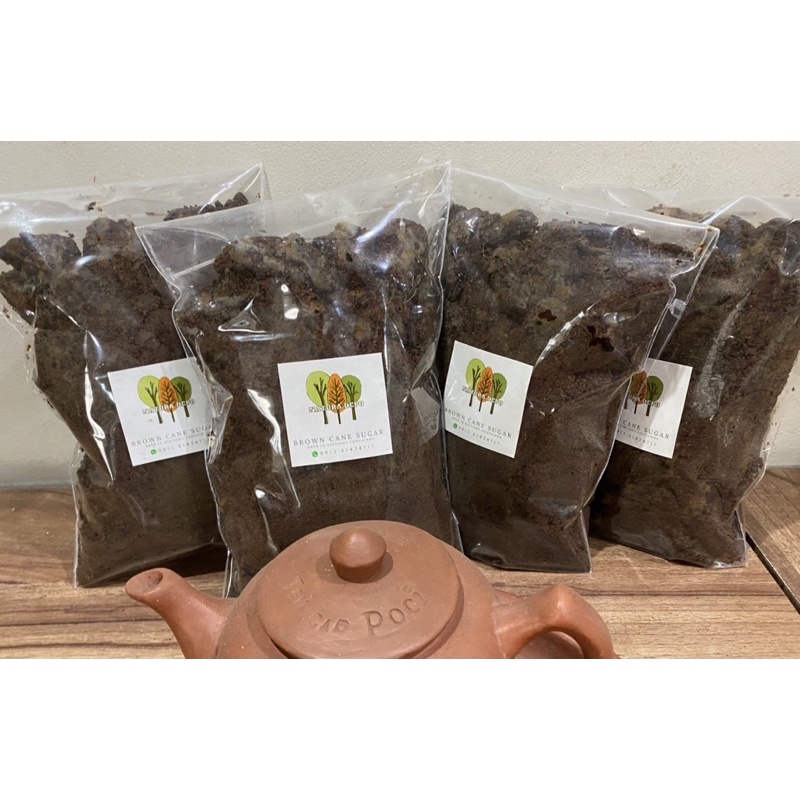 

Gula merah tebu (GMT) / dark brown sugarcane / molase kering - 1 kg - foodgrade