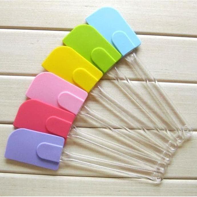 Spatula Polesan Kue Silikon Gagang Bening Serbaguna Termurah kuas poles mentega sutil sodet cobek kecil spatula silicon Spatula Polesan Kue Silikon Gagang Bening Serbaguna Spatula Silicon Tahan panas Ukuran Besar / Spatula Silikon Tahan Panas / Spatula