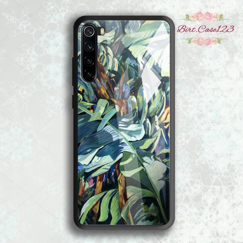 Case casing softcase silikon Gambar FOLIAGE back case glass vivo y91 y93 y95 y91c y71 y81 y12 etc