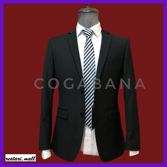 ODEXUTAIRP- SLIM FIT COGABANA JAS HITAM JAS PRIA FORMAL -ORIGINAL.