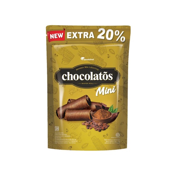 

Chocolatos Wafer Roll Mini 70+14G