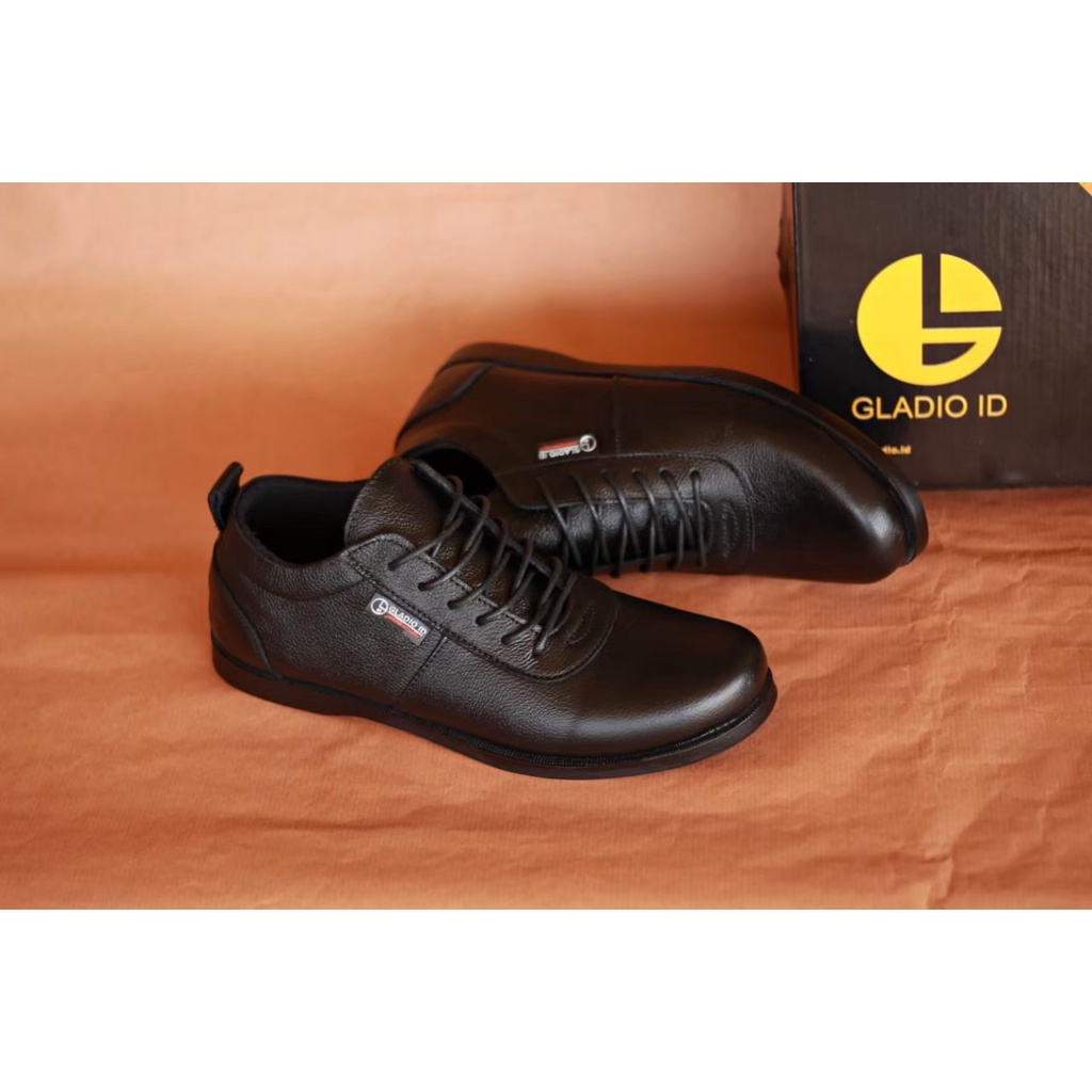 HDS x GLD - Sepatu Formal Pria Casual Kantoran Nikahan Kulit Syntetis Asli Original Sepatu Pantofel Pria Resmi Formal Hitam Coklat Gaya Trendy Kasual Kantor Kuliah Pesta Nikah Kondangan Gereja Kerja PNS Guru Kekinian Terlaris Terbaru Murah