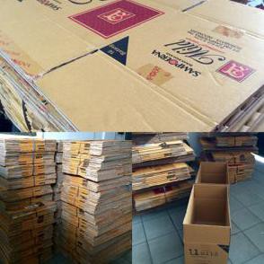 

((PROMO) TERBARU Kardus atau Dus Bekas Rokok Kondisi 90% Seperti Baru 59cm x 34cm x32cm DISKON HARGA