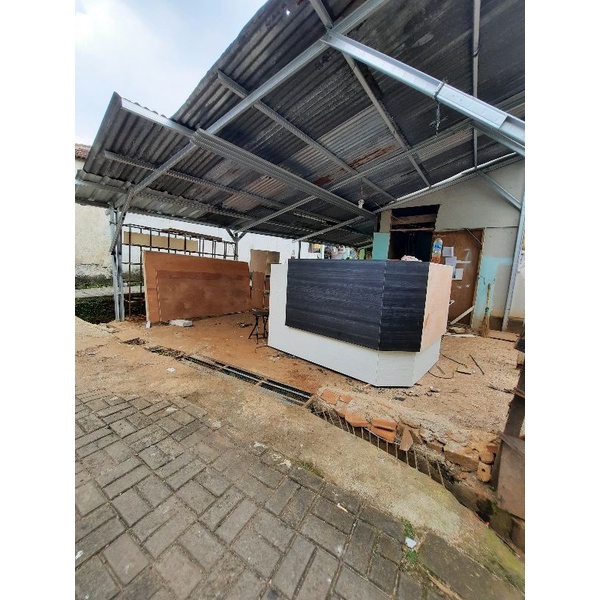 meja resepsionis meja kantor meja kerja minimalis modern hpl harga unit