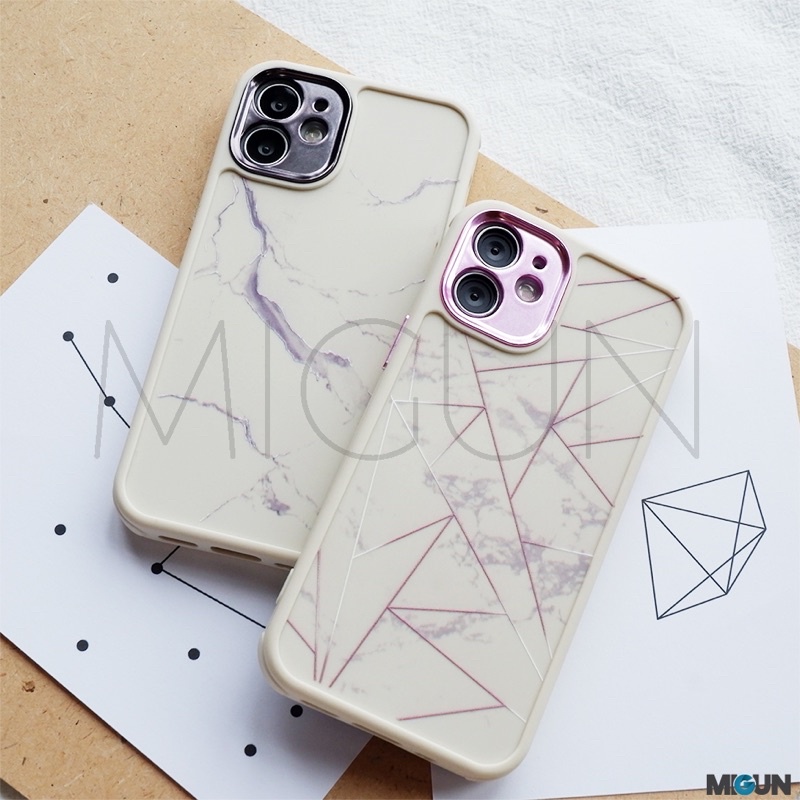 New! ELECTRO MARBLE - Softcase Fullcover - For IPHONE 6 7 8 6+ 7+ 8+ X XR XSMAX 11 12 MINI PRO MAX