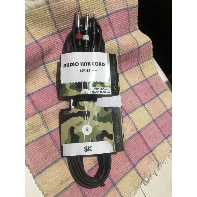 kabel audio dari hp laptop ke mixer ampli 3 meter