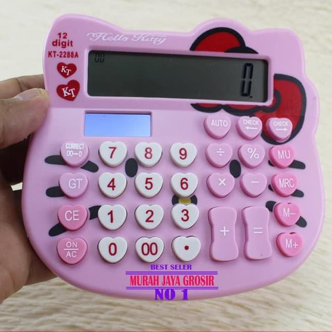 

☈ Kalkulator Hello Kitty KT-2288 Calculator Penghitung Cepat 12 Digit ➤