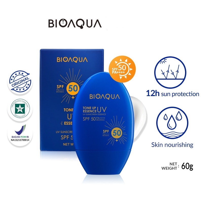 ★ BB ★ BIOAQUA UV Sunscreen SPF 50 PA++++ 60g Sunscreen Essence Tabir Surya Pelembab Sunblock