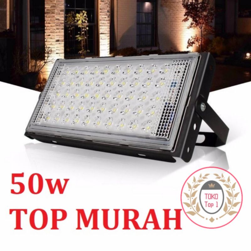 LAMPU SOROT LED 50W TAMAN TEMBAK FLOODLIGHT WATERPROOF OUTDOOR