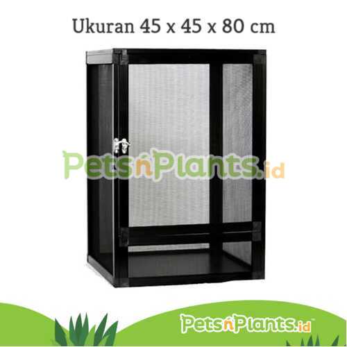 Kandang Reptil PnP - Reptile Terrarium Vivarium Akrilik Wiremesh Import