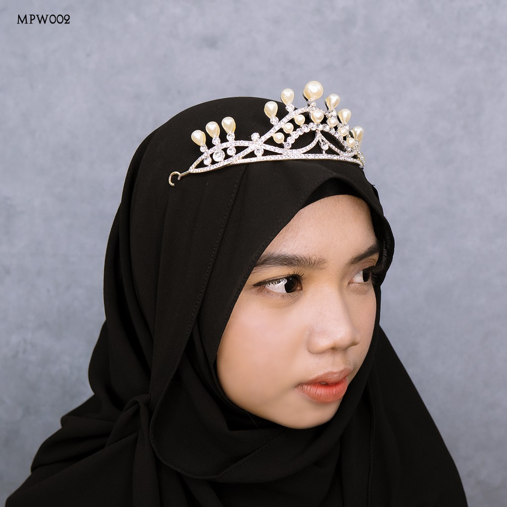 [PRODUK FAVORIT] CROWN BRIDE MAHKOTA PREMIUM ASESORIS HIJAB PESTA MPW002