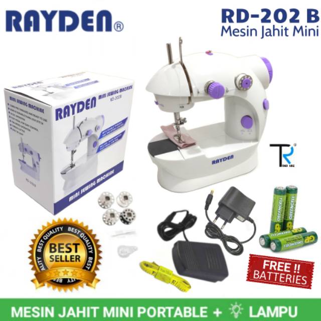Mesin Jahit Mini Portable Rd202b Rayden Shopee Indonesia