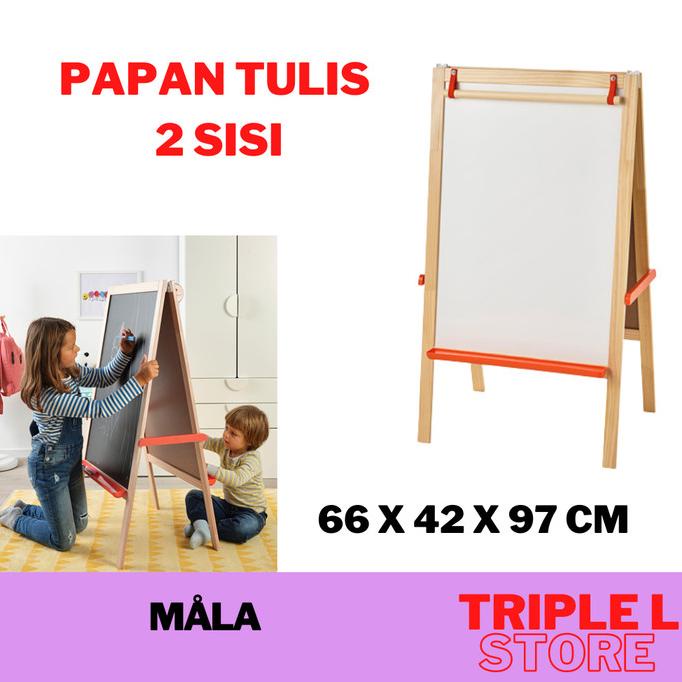 

Papan Tulis Anak 2 sisi Whiteboard Blackboard Bolak Balik 2 in 1 IKML
