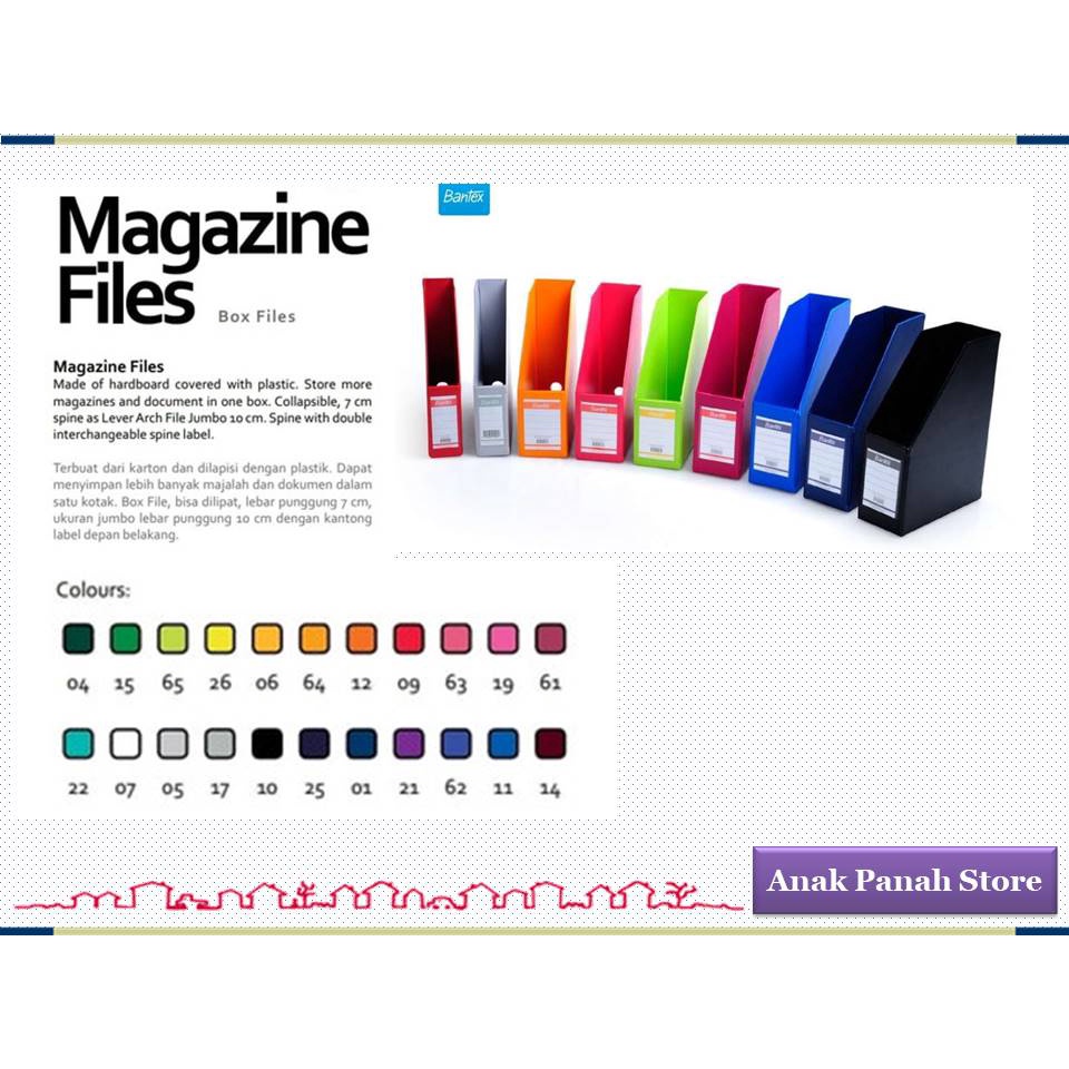 

Box file Plastik Ukuran Folio Merk Bantex 4011