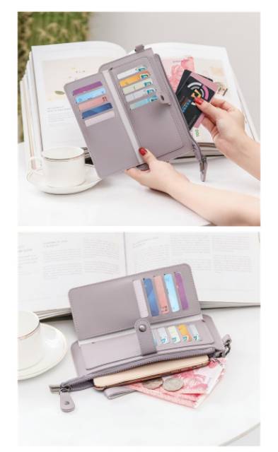 Dompet wanita Dompet Panjang Wanita Dompet pouch Hp Dompet iImport