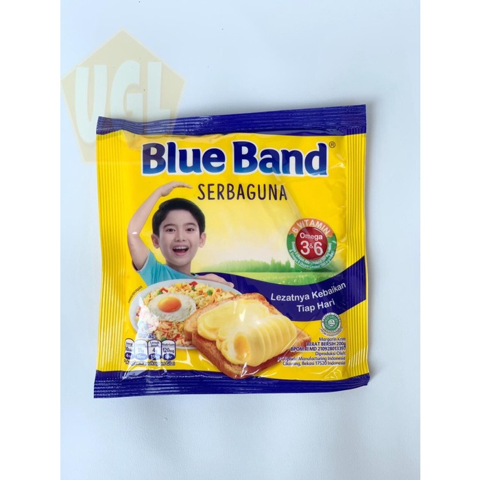 

butter-mentega- margarine blueband / blue band serbaguna 200 gr -mentega-butter.