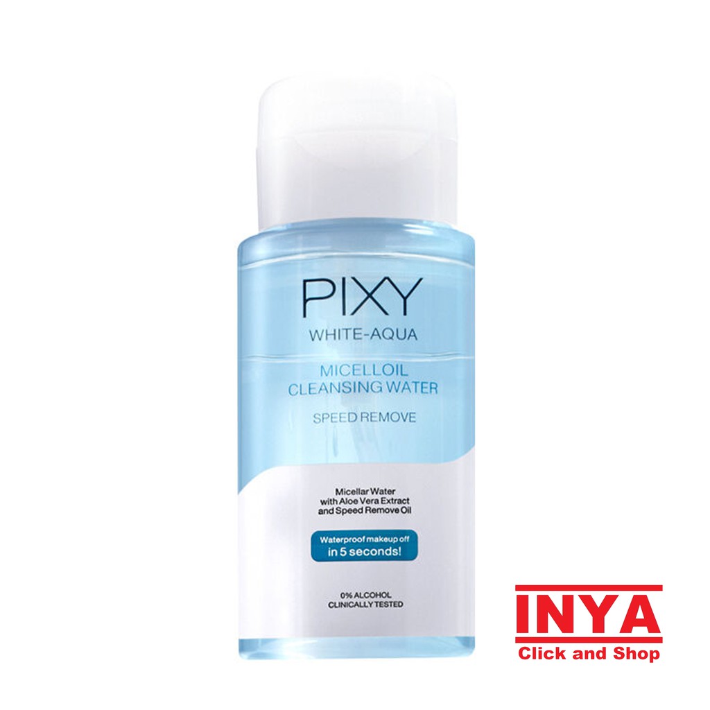 PIXY WHITE AQUA MICELL OIL CLEANSING WATER SPEED REMOVE 200ml - Micellar Water