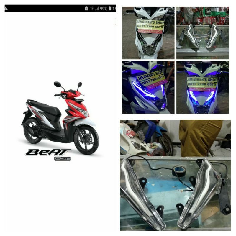 lampu alis 2 mode Honda Beat esp PNP langsung pasang