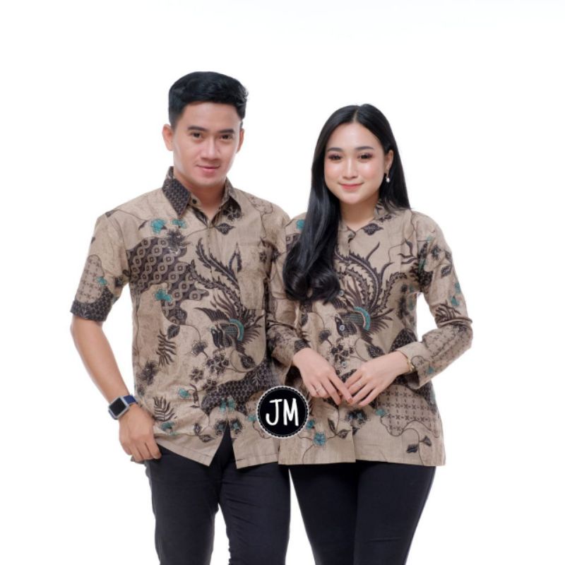 COUPLE ATASAN BATIK NEW HEM BLUS BLOUSE TRENDING INTERNATIONAL COUPLE SERAGAM TERLARIS