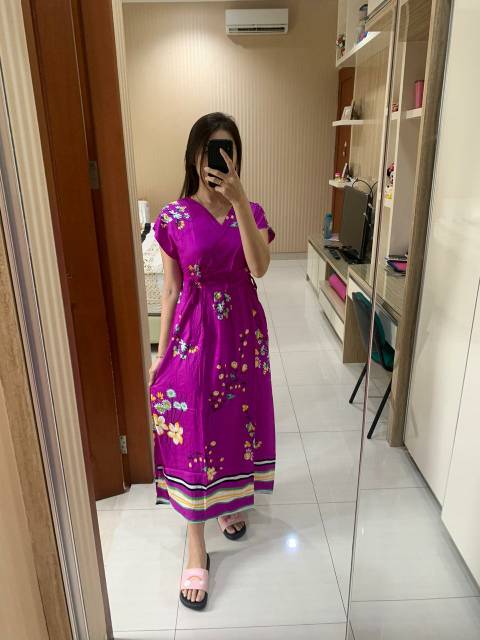  Daster batik anggrek  169a daster  anggrek  batik  anggrek  