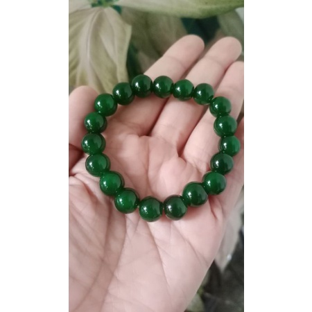 Gelang hijau giok, Gelang giok asli batu alam