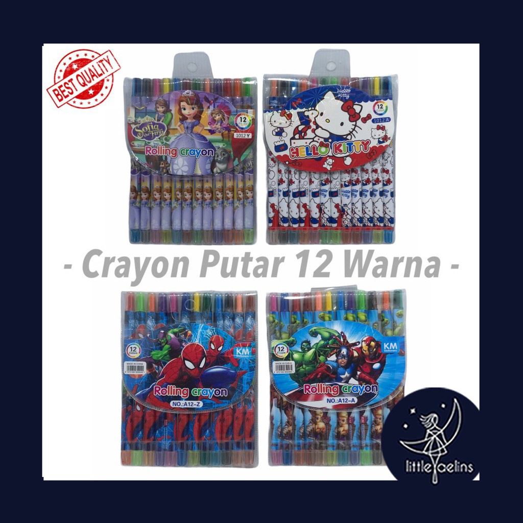 

CRAYON PUTAR PANJANG 12 WARNA