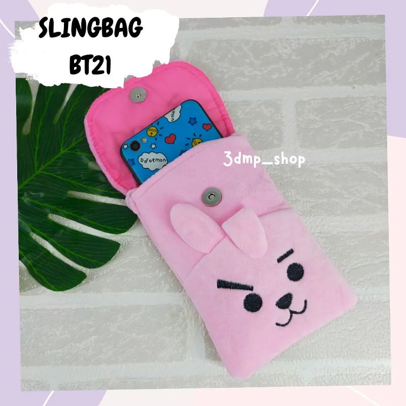 Slingbag BT21 bts tata cooky shooky koya mang chimmy tata