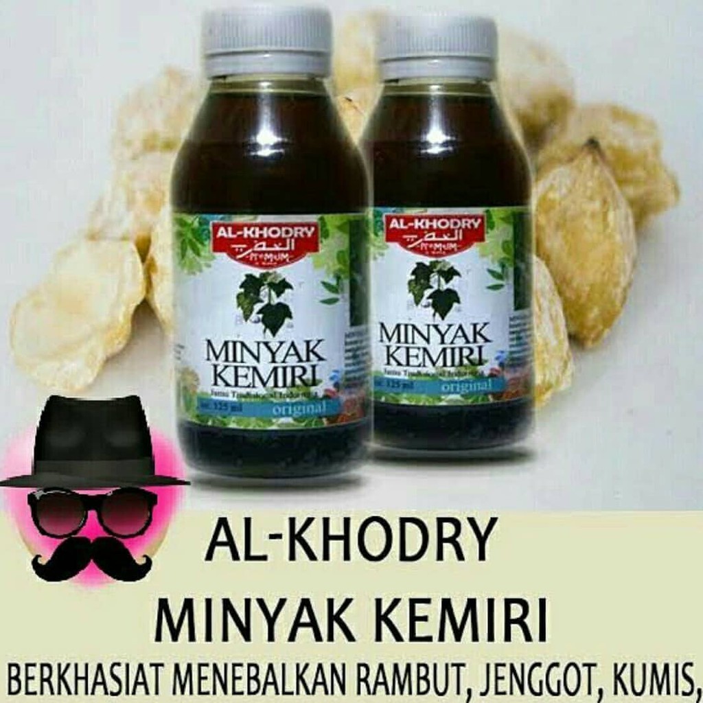 ʊʊTERPERCAYA{{ Minyak Kemiri Penebal Rambut Al-khodry Murni Original